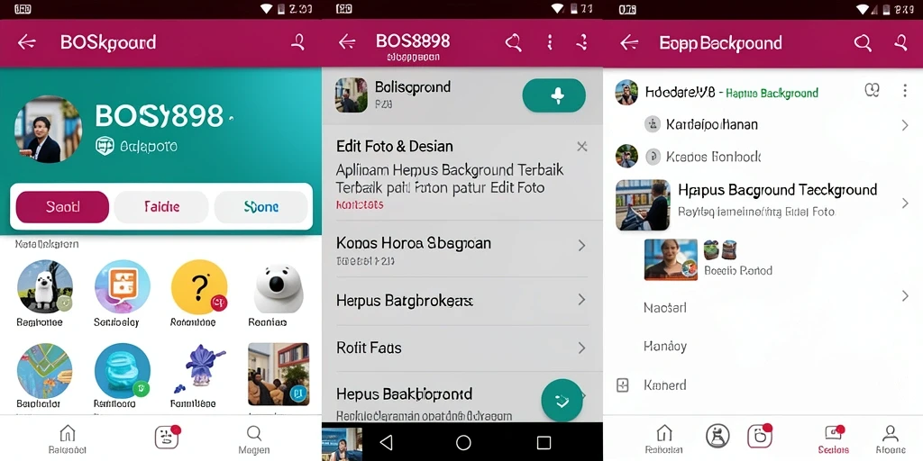 Antarmuka sederhana BOS898 yang memudahkan penghapusan latar belakang.