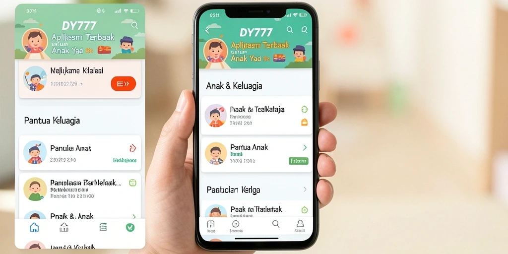 Tampilan antarmuka aplikasi Pantau Anak DY777 yang intuitif.