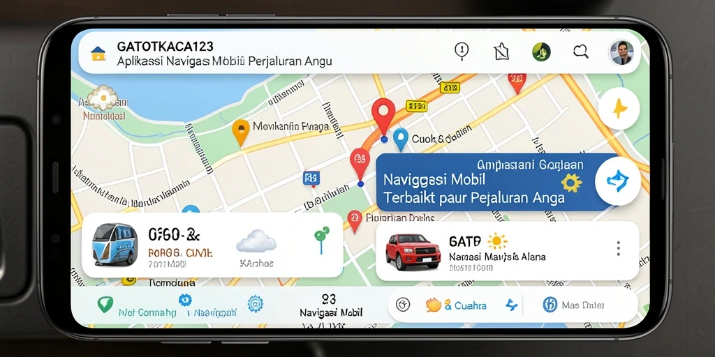 Antarmuka GATOTKACA123 menampilkan peta dan navigasi mobil yang jelas.