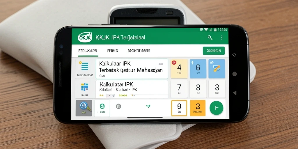Antarmuka aplikasi Kalkulator IPK yang intuitif dan mudah digunakan.