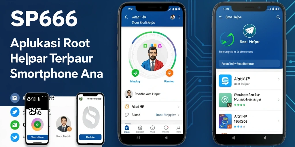 Antarmuka pengguna SP666 yang intuitif untuk Root Helper.