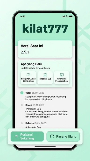 Riwayat Versi Kilat777 untuk Pengguna Android